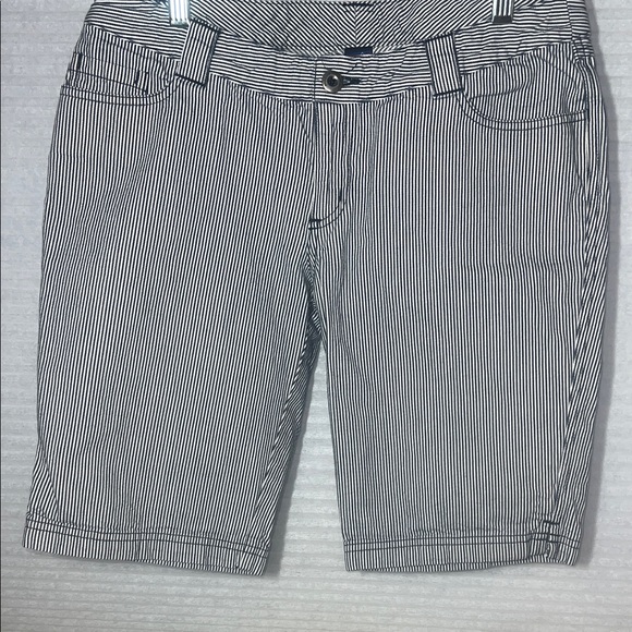 Patagonia Pants - Patagonia organic cotton igna shorts blue white engineer stripe size 8